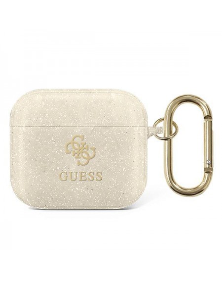 Guess GUA3UCG4GD AirPods 3 cover złoty/gold Glitter Collection