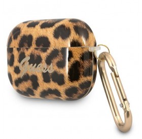 Guess GUAPUSLEO AirPods Pro cover złoty/gold Leopard Collection