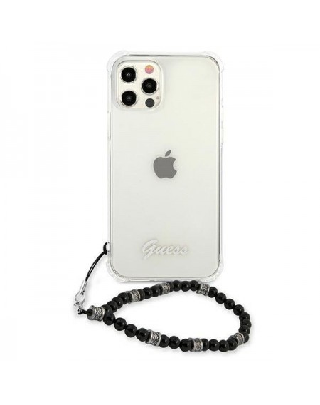 Guess GUHCP12LKPSBK iPhone 12 Pro Max 6,7"  Transparent hardcase Black Pearl