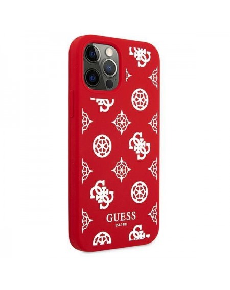 Guess GUHCP12LLSPEWRE iPhone 12 Pro Max 6,7" czerwony/red hard case Peony Collection
