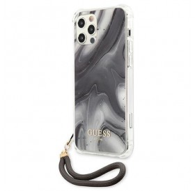 Guess GUHCP12MKSMAGR iPhone 12/12 Pro 6,1" szary/grey hardcase Marble Collection
