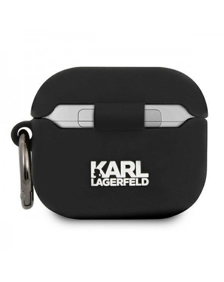 Karl Lagerfeld KLACA3SILCHBK AirPods 3 cover czarny/black Silicone Choupette