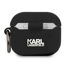 Karl Lagerfeld KLACA3SILKHBK AirPods 3 cover czarny/black Silicone Ikonik