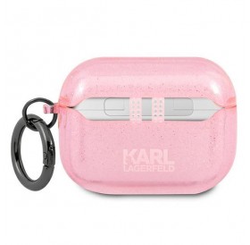 Karl Lagerfeld KLAPUCHGP AirPods Pro cover różowy/pink Glitter Choupette
