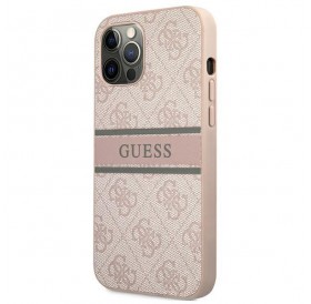 Guess GUHCP12L4GDPI iPhone 12 Pro Max 6,7" różowy/pink hardcase 4G Stripe