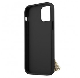 Guess GUHCP12LRSSABK iPhone 12 Pro Max 6,7" czarny/black hardcase Saffiano with ring stand