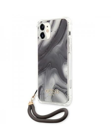 Guess GUHCP12SKSMAGR iPhone 12 mini 5,4" szary/grey hardcase Marble Collection