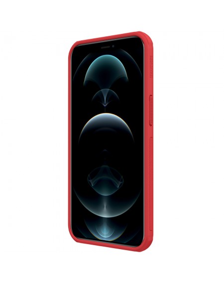 Nillkin Super Frosted Shield Pro Case durable for iPhone 13 red