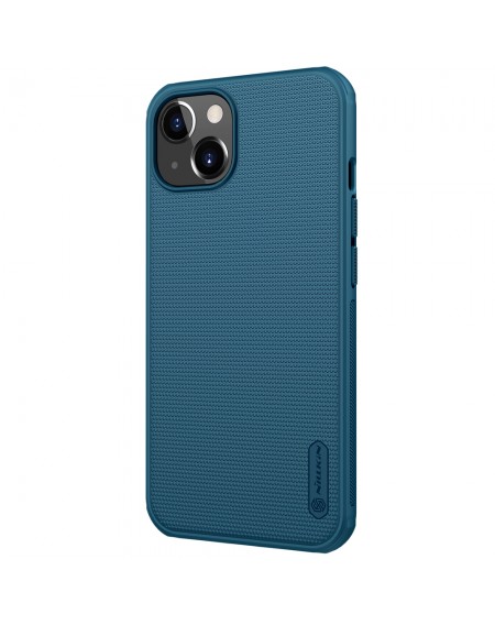 Nillkin Super Frosted Shield Case + kickstand for iPhone 13 blue