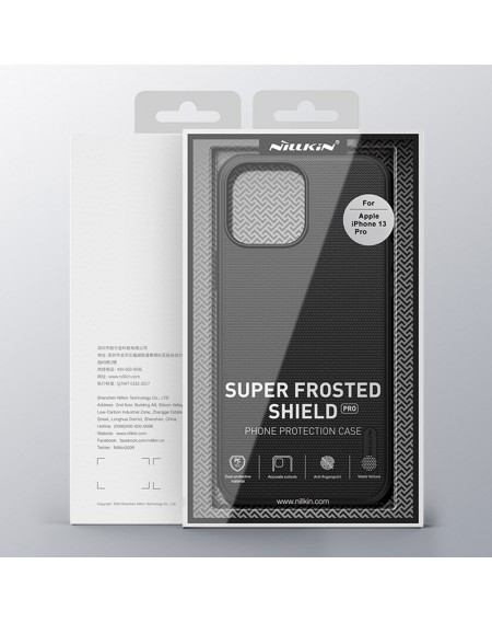 Nillkin Super Frosted Shield Case + kickstand for iPhone 13 Pro black