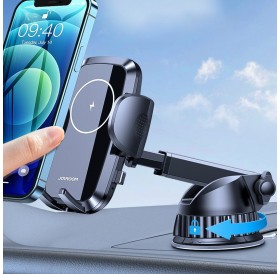Joyroom Wireless Charger Car Mount Phone Bracket Dashboard Qi Charger 15 W black (JR-ZS241)