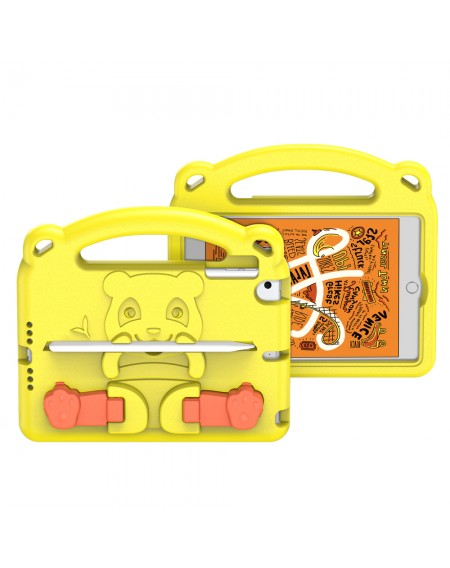 Dux Ducis Panda kids safe soft tablet case for iPad mini 5 / 4 / 3 / 2 / 1 with a holder for stylus pen yellow