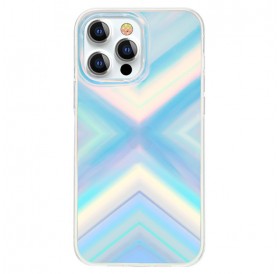 Kingxbar Streamer Series luxury elegant phone case for iPhone 13 blue (Triangle)