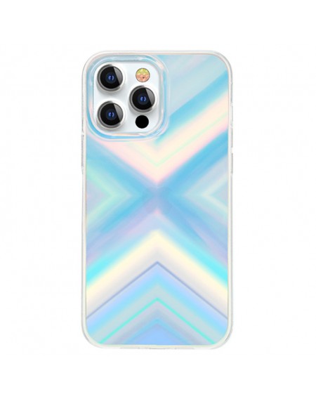 Kingxbar Streamer Series luxury elegant phone case for iPhone 13 blue (Triangle)