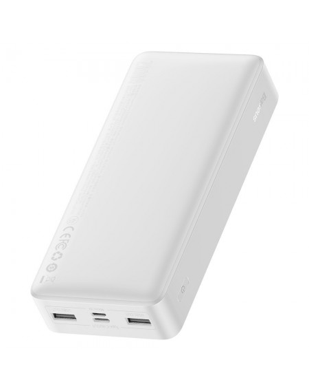 Baseus Bipow powerbank 20000mAh 2x USB / USB Type C / micro USB 15W white (PPDML-J02)