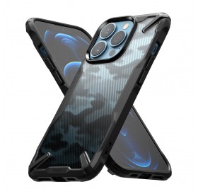 Ringke Fusion X Design durable PC Case with TPU Bumper for iPhone 13 Pro Max black (FX555E73)