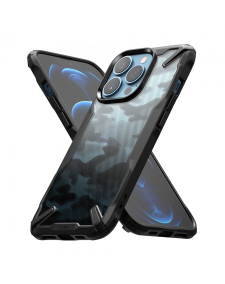Ringke Fusion X Design durable PC Case with TPU Bumper for iPhone 13 Pro Max black (FX555E73)