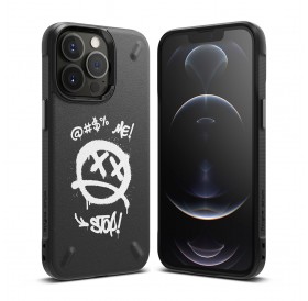 Ringke Onyx Design Durable TPU Case Cover for iPhone 13 Pro black (Graffiti) (OD551E233)