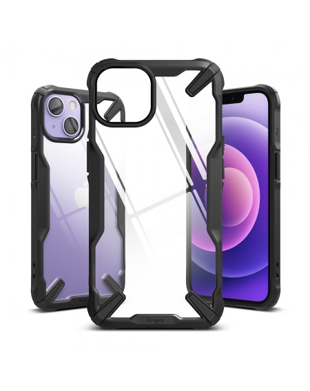 Ringke Fusion X durable PC Case with TPU Bumper for iPhone 13 black (FX545E55)