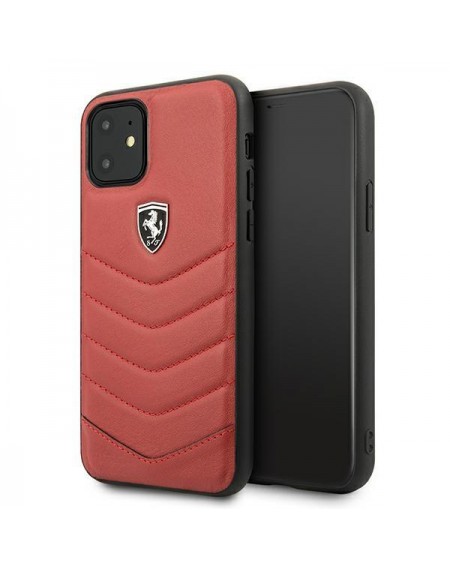 Ferrari FEHQUHCN61RE iPhone 11 6,1" / Xr czerwony/red hardcase Off Track Quilted