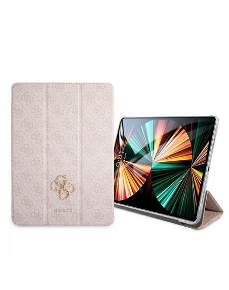 Guess GUIC12G4GFPI iPad 12,9" 2021 Book Cover różowy/pink 4G Collection