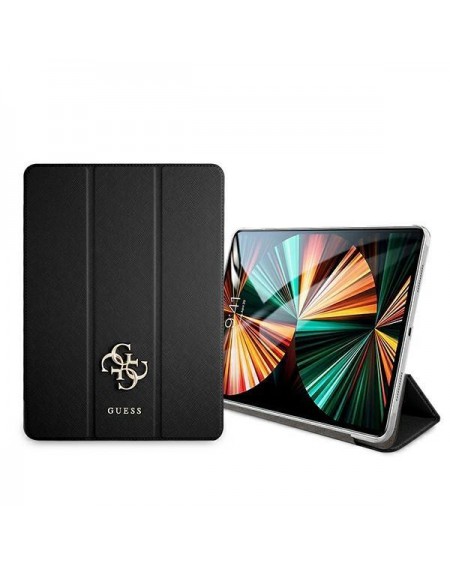 Guess GUIC12PUSASBK iPad 12,9" 2021 Book Cover czarny/black Saffiano Collection