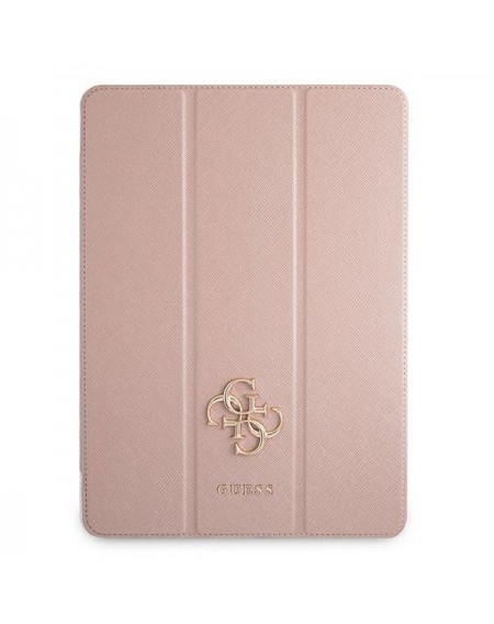 Guess GUIC12PUSASPI iPad 12,9" 2021 Book Cover różowy/pink Saffiano Collection