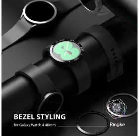 Ringke Bezel Styling case frame envelope ring Watch 6 / 5 / 4 (40mm) silver (Stainless Steel) (GW4-40-40)