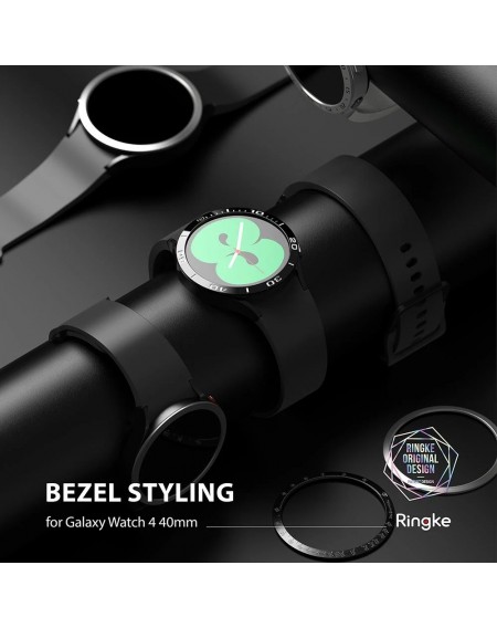 Ringke Bezel Styling case frame envelope ring Watch 6 / 5 / 4 (40mm) silver (Stainless Steel) (GW4-40-40)