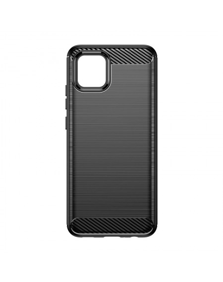 Carbon Case Flexible Cover Case for Samsung A03S EU (166.5) black