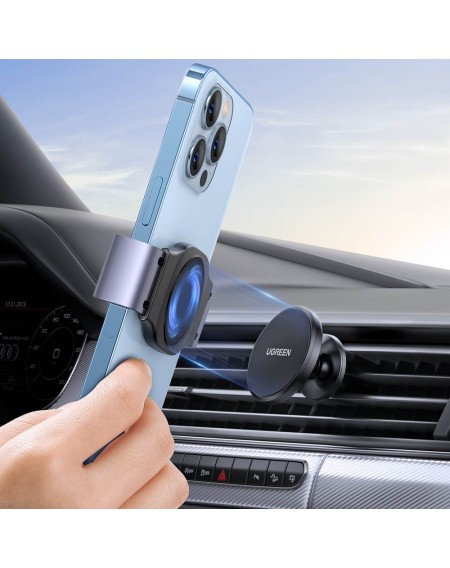 Ugreen 2in1 clamp and magnetic car phone holder on the ventilation grille black (LP450)