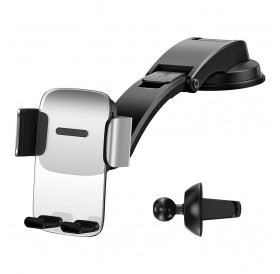 Baseus 2in1 car holder for the cockpit and ventilation grille silver (SUYK000012)