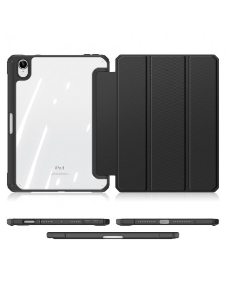 Dux Ducis Toby armored tough Smart Cover for iPad mini 2021 with a holder for Apple Pencil black