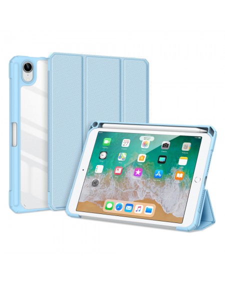 Dux Ducis Toby armored tough Smart Cover for iPad mini 2021 with a holder for Apple Pencil blue