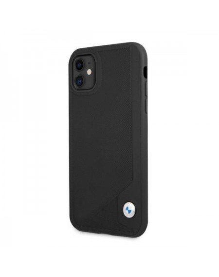 Etui BMW BMHCN61RCDPK iPhone 11 6,1" / Xr  czarny/black hardcase Leather Deboss