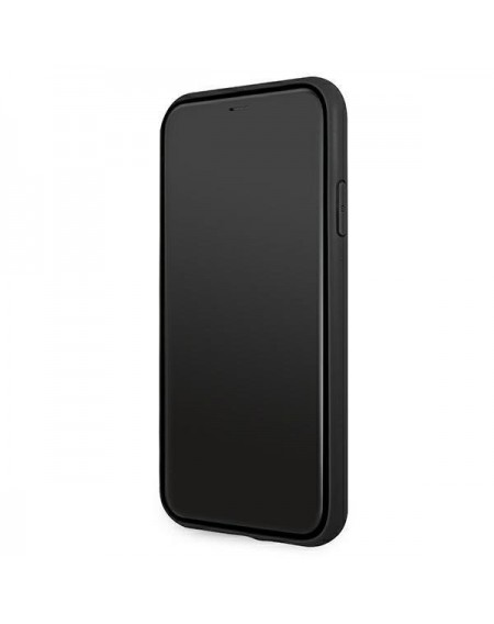 Etui BMW BMHCN61RSPPK iPhone 11 6,1" / Xr czarny/black hardcase Leather Curve Perforate