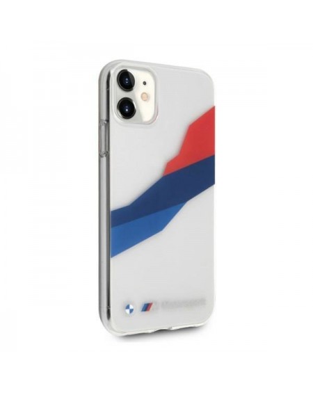 Etui BMW BMHCN61SKTGT iPhone 11 6,1" / Xr transparent hardcase Motorsport Tricolor