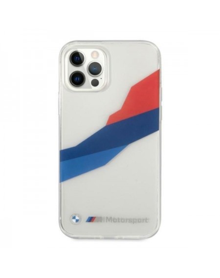 Etui BMW BMHCP12LSKTGT iPhone 12 Pro Max 6,7" transparent hardcase Motorsport Tricolor