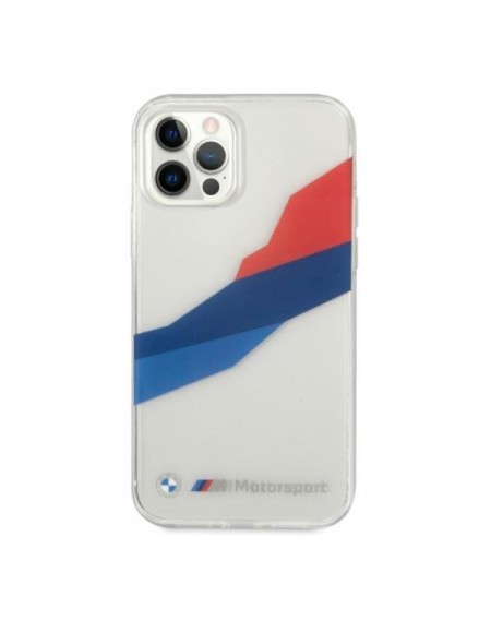 Etui BMW BMHCP12MSKTGT iPhone 12/12 Pro 6,1" transparent hardcase Motorsport Tricolor