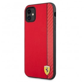 Ferrari FESAXHCN61RE iPhone 11 6,1" / Xr czerwony/red hardcase On Track Carbon Stripe