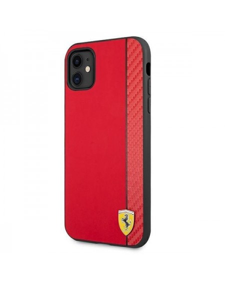 Ferrari FESAXHCN61RE iPhone 11 6,1" / Xr czerwony/red hardcase On Track Carbon Stripe