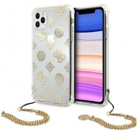 Guess GUHCN65KSPEGO iPhone 11 Pro Max 6,5" złoty/gold hardcase Peony Chain Collection