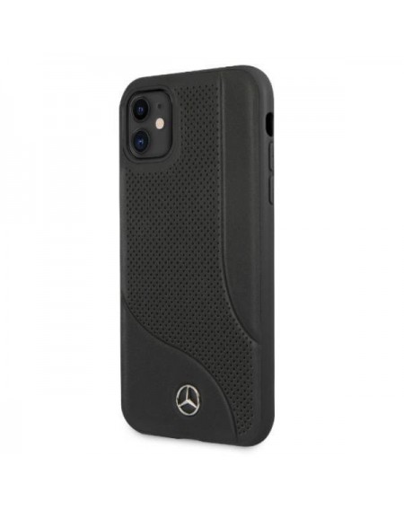 Mercedes MEHCN61CDOBK iPhone 11 6,1" / Xr czarny/black hardcase Leather Perforated Area