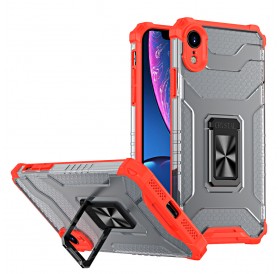 Crystal Ring Case Kickstand Tough Rugged Cover for iPhone XR red
