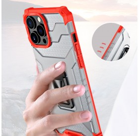Crystal Ring Case Kickstand Tough Rugged Cover for iPhone 12 Pro Max red