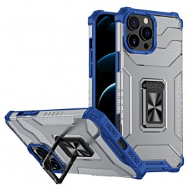 Crystal Ring Case Kickstand Tough Rugged Cover for iPhone 12 Pro Max blue