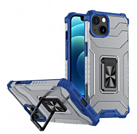 Crystal Ring Case Kickstand Tough Rugged Cover for iPhone 13 mini blue