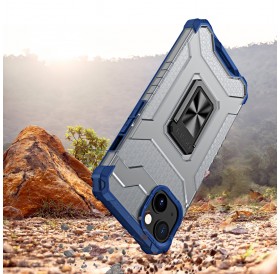 Crystal Ring Case Kickstand Tough Rugged Cover for iPhone 13 blue