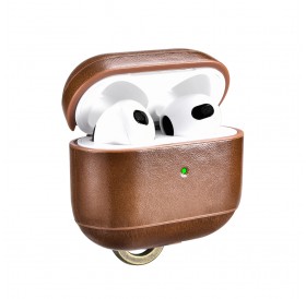iCarer Leather Vintage Genuine Leather Case for AirPods 3 brown (IAP057-BN)