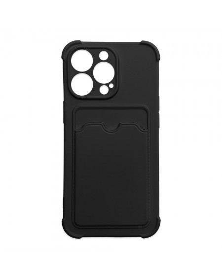 Card Armor Case Pouch Cover for iPhone 11 Pro Card Wallet Silicone Air Bag Armor Black